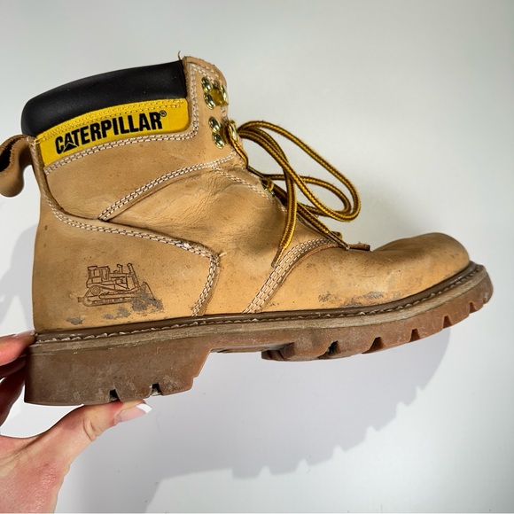 Caterpillar CAT leather work boots men size 9.5 - Picture 7 of 11